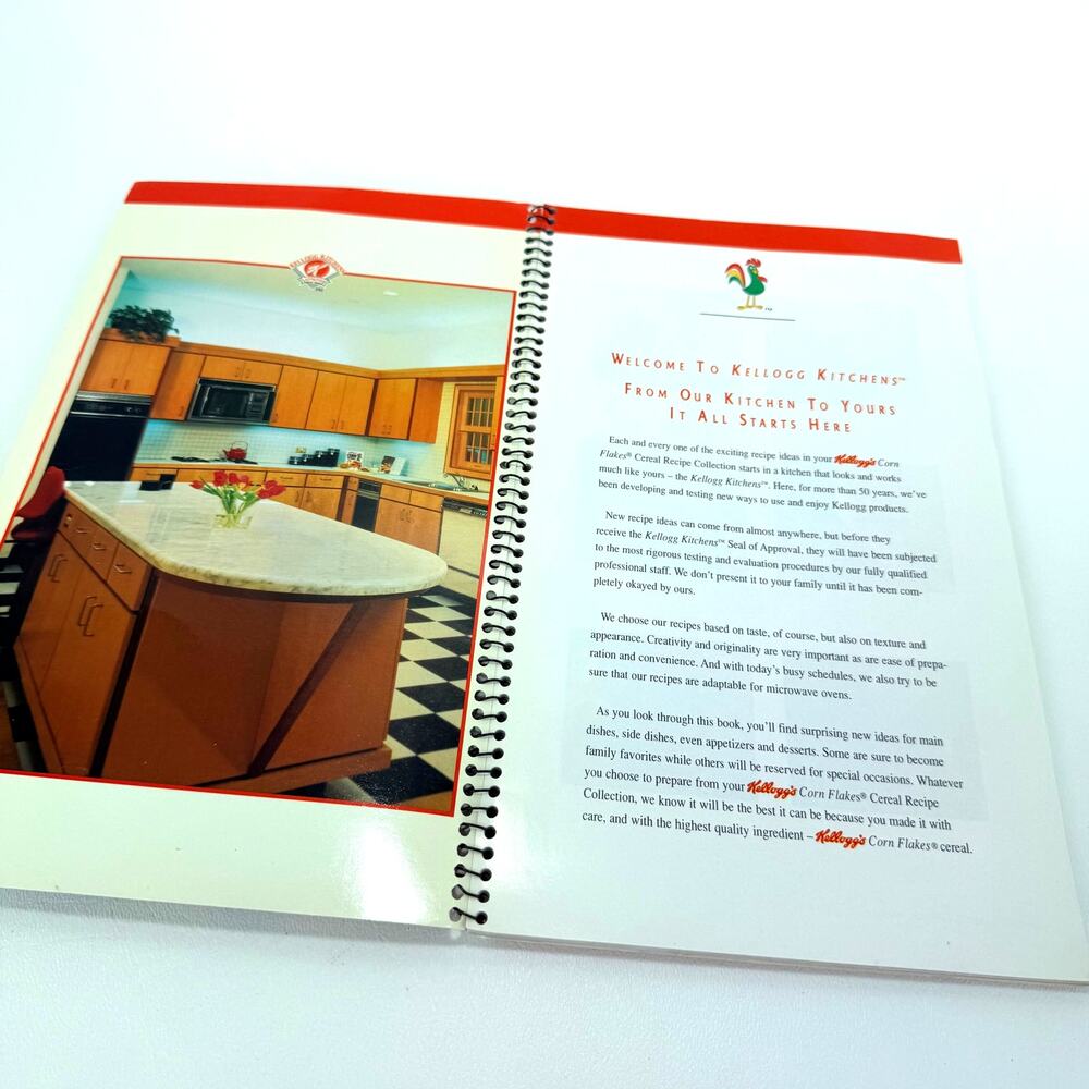 Kellogg's Corn Flakes Cereal Recipe Collection 1995 Color Photos Nice Condition‎ - Picture 2 of 12